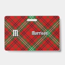 Clan Morrison Red Tartan Badge