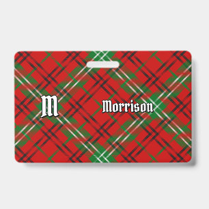 Clan Morrison Red Tartan Badge