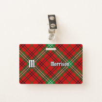 Clan Morrison Red Tartan Badge