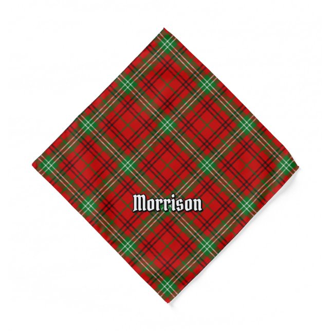 Clan Morrison Red Tartan Bandana (Front)