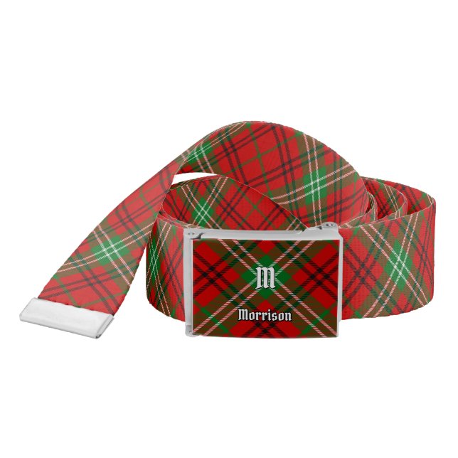 Clan Morrison Red Tartan Belt (Snake)
