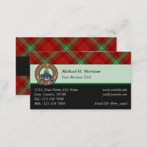 Clan Morrison Red Tartan Business Card