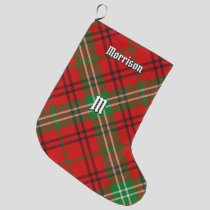 Clan Morrison Red Tartan Christmas Stocking