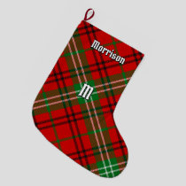 Clan Morrison Red Tartan Christmas Stocking