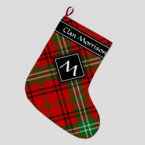 Clan Morrison Red Tartan Christmas Stocking