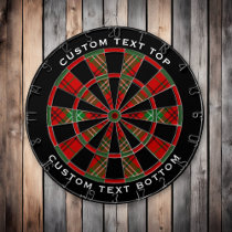 Clan Morrison Red Tartan Dart Board