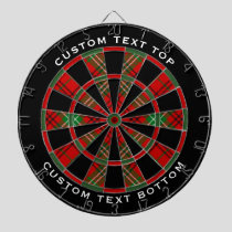 Clan Morrison Red Tartan Dart Board