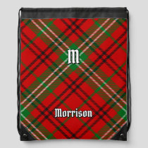 Clan Morrison Red Tartan Drawstring Bag