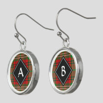 Clan Morrison Red Tartan Earrings