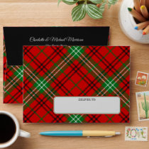 Clan Morrison Red Tartan Envelope