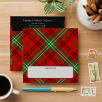 Clan Morrison Red Tartan Envelope