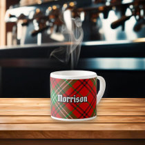 Clan Morrison Red Tartan Espresso Cup
