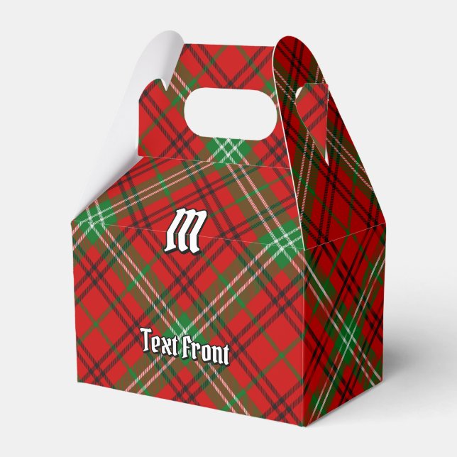 Clan Morrison Red Tartan Favor Box (Front Side)