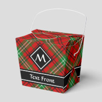Clan Morrison Red Tartan Favor Box