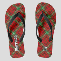 Clan Morrison Red Tartan Flip Flops