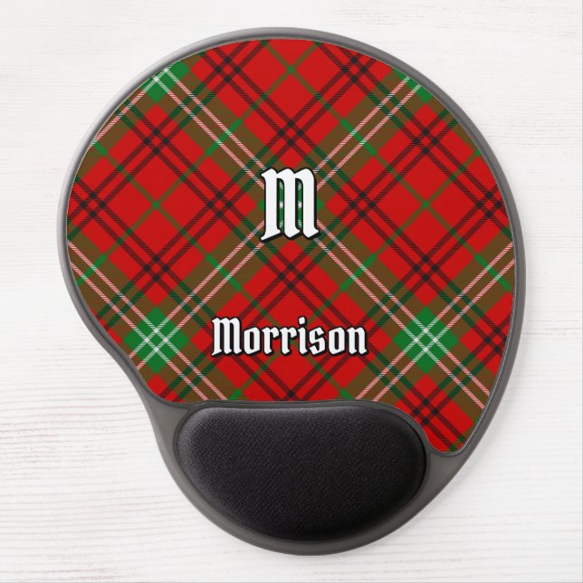 Clan Morrison Red Tartan Gel Mouse Pad (Front)