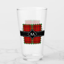 Clan Morrison Red Tartan Glass