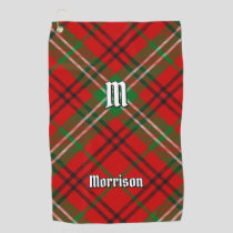 Clan Morrison Red Tartan Golf Towel