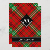Clan Morrison Red Tartan Invitation
