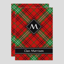 Clan Morrison Red Tartan Invitation