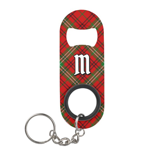Clan Morrison Red Tartan  Keychain Bottle Opener (Front)