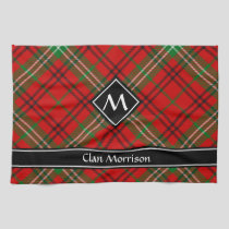 Clan Morrison Red Tartan Kitchen Towel