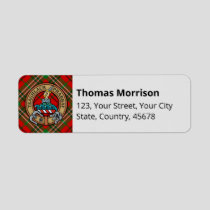 Clan Morrison Red Tartan Label