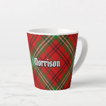Clan Morrison Red Tartan Latte Mug