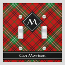 Clan Morrison Red Tartan Light Switch Cover