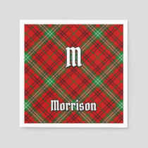 Clan Morrison Red Tartan Napkins