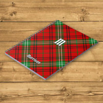 Clan Morrison Red Tartan Notebook