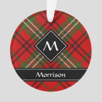 Clan Morrison Red Tartan Ornament
