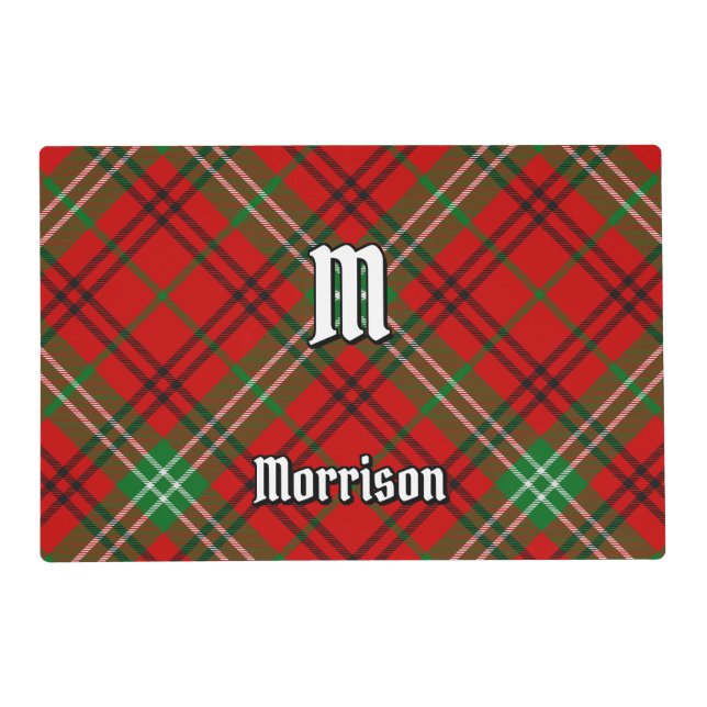 Clan Morrison Red Tartan Placemat (Front)