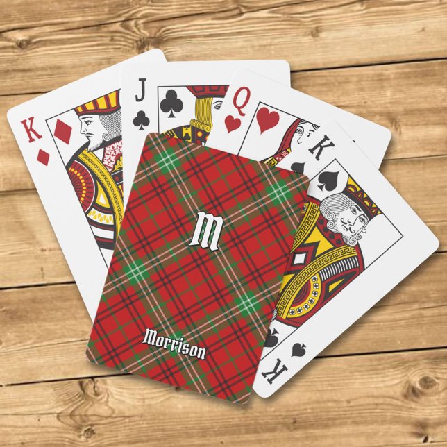 Clan Morrison Red Tartan Playing Cards (Creator Uploaded)