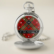 Clan Morrison Red Tartan Pocket Watch