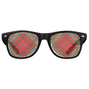 Clan Morrison Red Tartan Retro Sunglasses