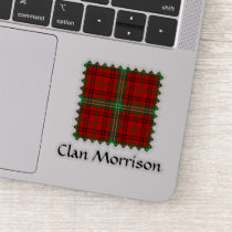 Clan Morrison Red Tartan Sticker