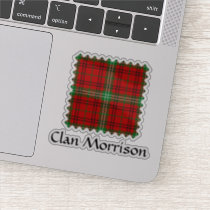 Clan Morrison Red Tartan Sticker