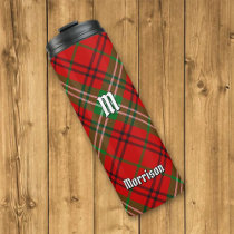Clan Morrison Red Tartan Thermal Tumbler