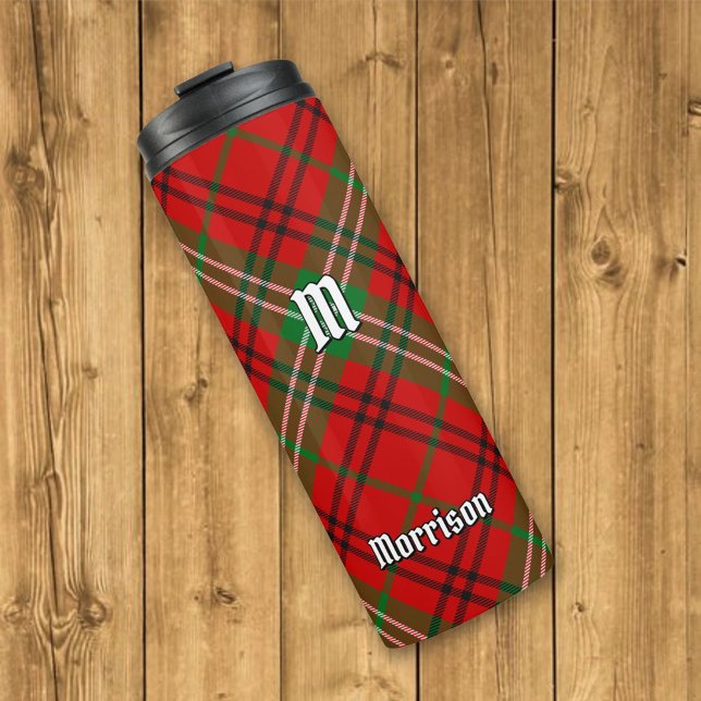 Clan Morrison Red Tartan Thermal Tumbler (Creator Uploaded)