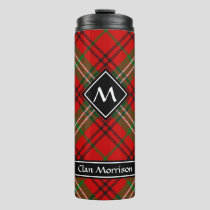 Clan Morrison Red Tartan Thermal Tumbler