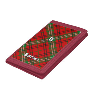 Clan Morrison Red Tartan Trifold Wallet