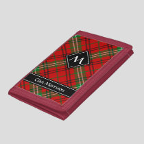 Clan Morrison Red Tartan Trifold Wallet