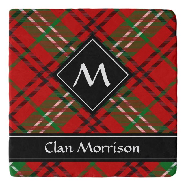 Clan Morrison Red Tartan Trivet (Front)