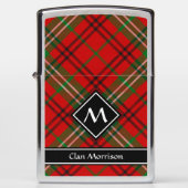 Clan Morrison Red Tartan Zippo Lighter (Front)