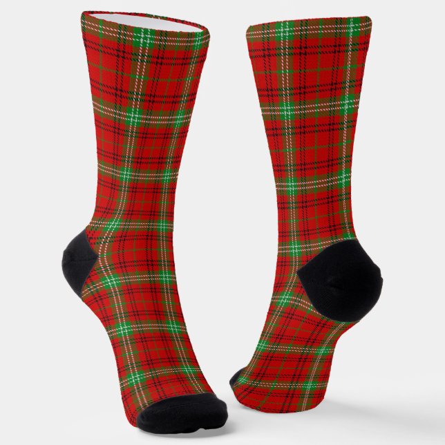 Clan Morrison Tartan Socks (Angled)