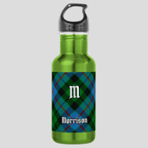 Clan Morrison Tartan Stainless Steel Water Bottle