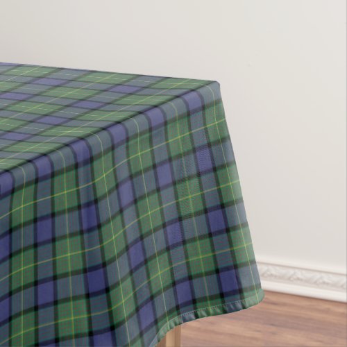 Clan Muir Blue and Green Scottish Tartan Tablecloth