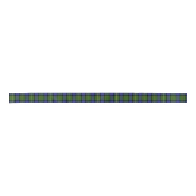 Clan Muir Tartan Satin Ribbon (Front)