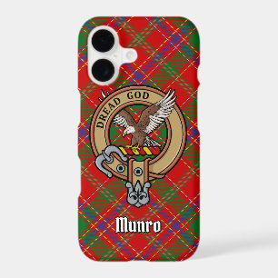 Clan Munro Crest over Tartan iPhone 17 Case